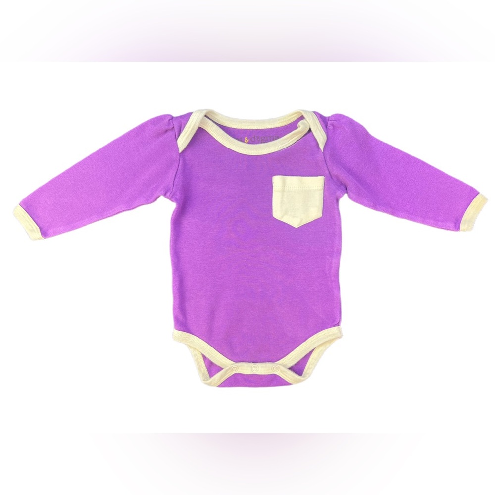 CAT & DOGMA Long Sleeve Organic Cotton Onesie - 3-6M